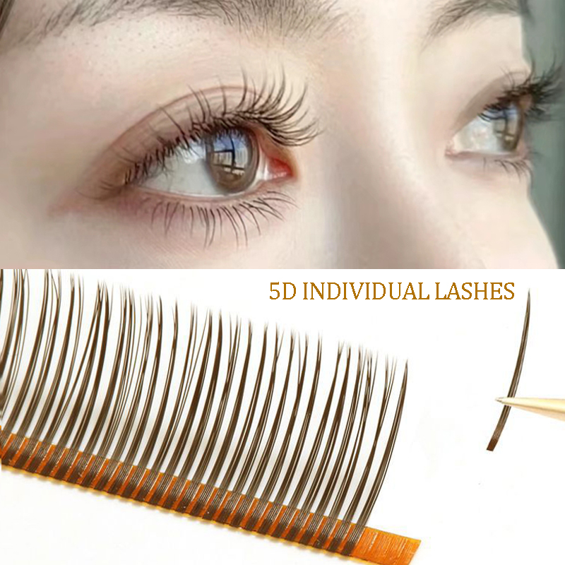 Eyelash Extension Natural Classic - 5D Bireysel Kirpikler Mat Siyah Doğal