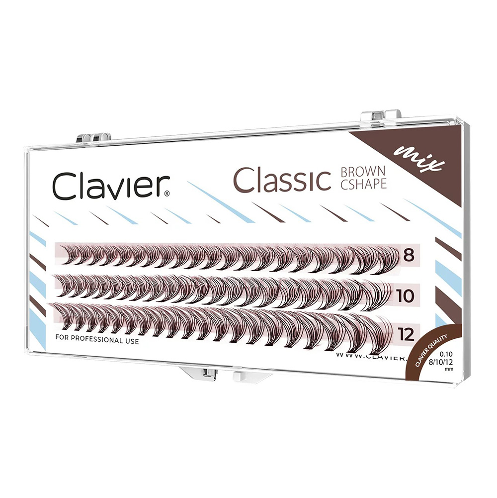Eyelash Extension Natural Classic - Clavier Klasik Kahverengi Kirpikler Doğal Küme