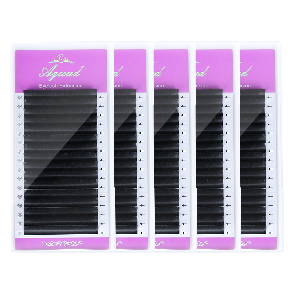 Eyelash Extension Natural Classic - AGUUD 5 tepsiler/lot YENI Süper Mat