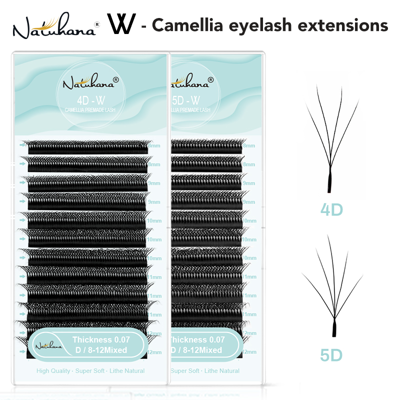 Eyelash Extension Human Hair - NATUHANA Kamelya W Kirpikleri 3D 4D