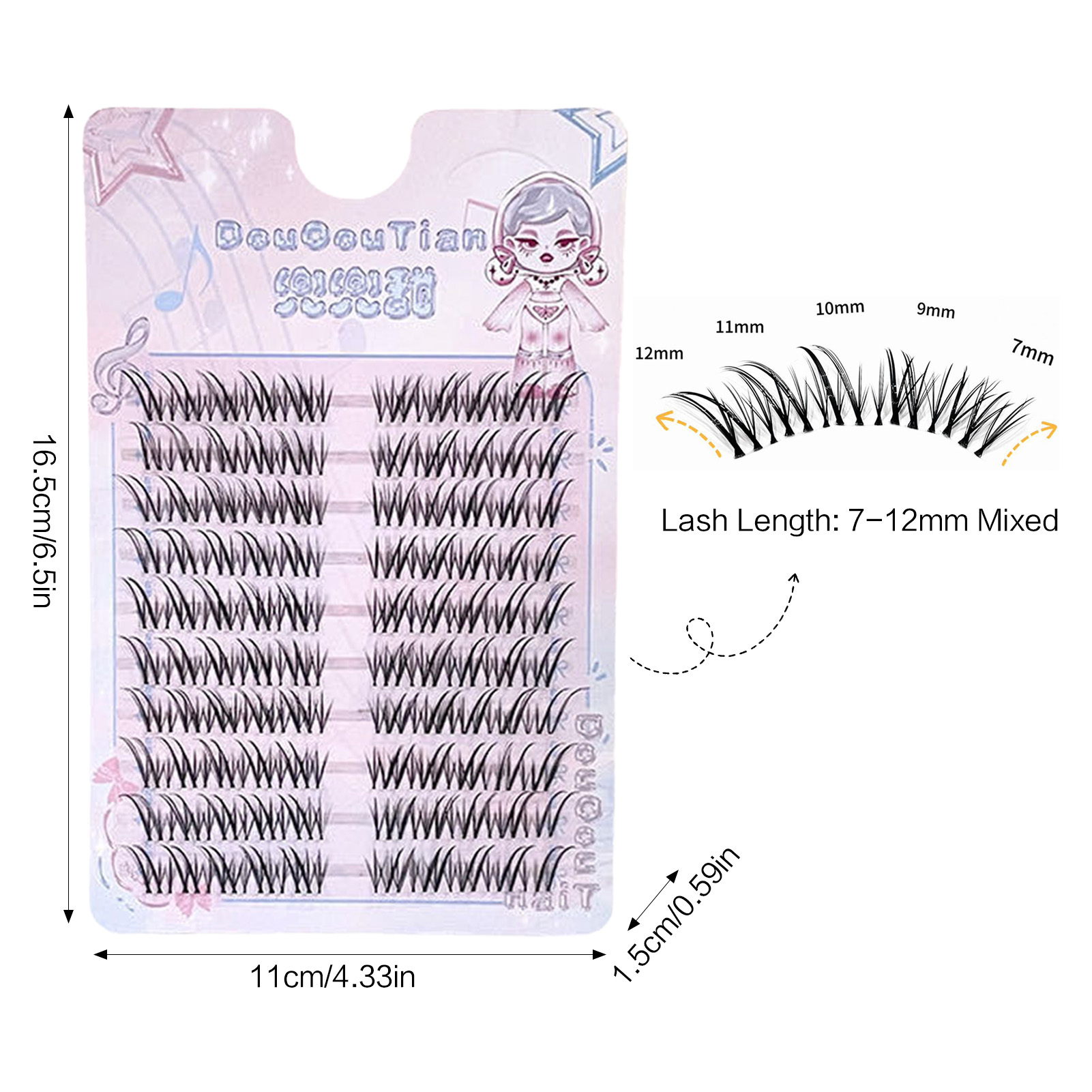 Tilki Tarzı Takma Kirpikler 7- - Eyelash Extension Human Hair incelemesi ve fiyatı