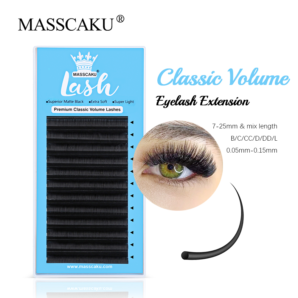 MASSCAKU 0.05/0.07/0.10/0.15mm - Eyelash Extension Natural Classic incelemesi ve fiyatı