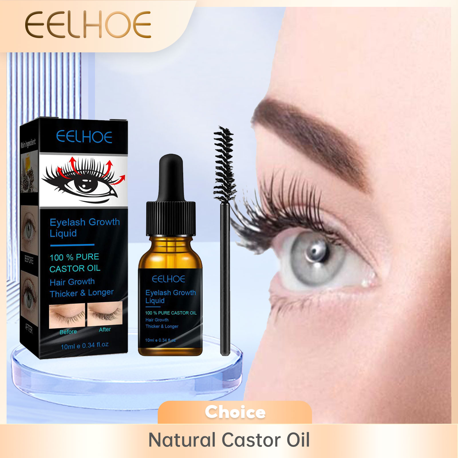 Hint yağı kirpik büyüme serumu - Eyelash Extension Human Hair incelemesi ve fiyatı