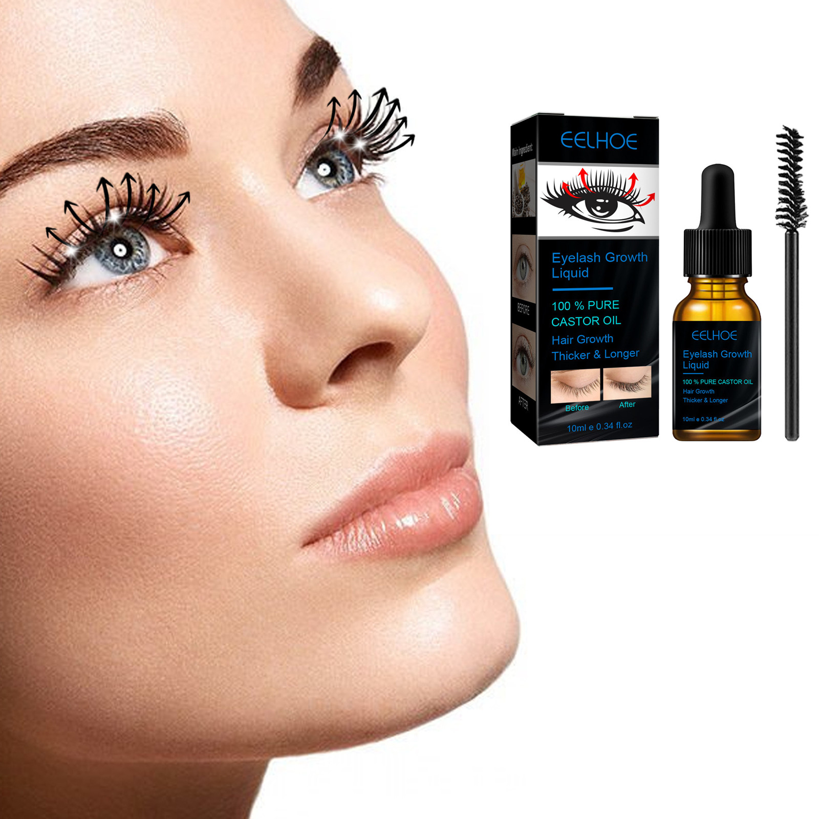 Hint yağı kirpik büyüme serumu - Eyelash Extension Human Hair incelemesi ve fiyatı