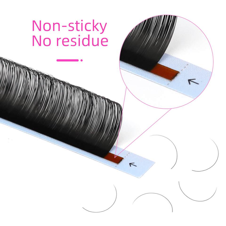 AGUUD 10 Kutu/Lot Mat Siyah Ru - Eyelash Extension Natural Classic incelemesi ve fiyatı